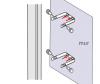 Wall mountings for sunshade pole on wall