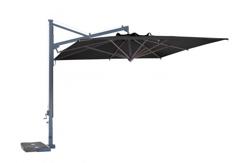 Cantilever square parasol 3x3m Galileo Dark SCOLARO