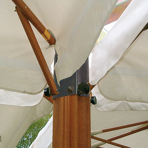 Sunshade 1 pole 4 parasols for terrace Alu Poker Scolaro SCOLARO