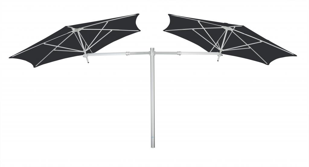 Parasol 1 poteau + 1 parasol (bras 2m + armature + toile) Paraflex Evolution UMBROSA